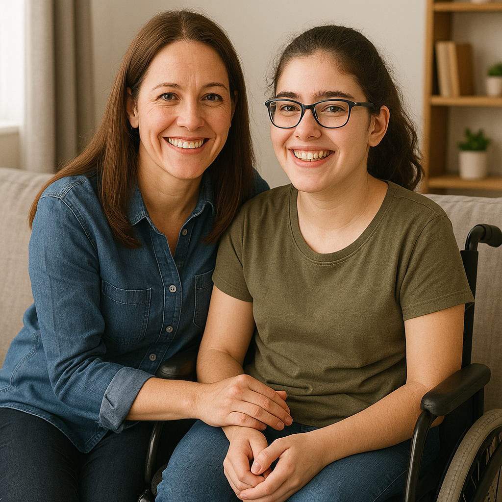 Image of mother and daughter